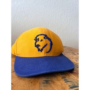 Captivating SE Oklahoma State University Savage Storm Snapback Hat Yellow Blue